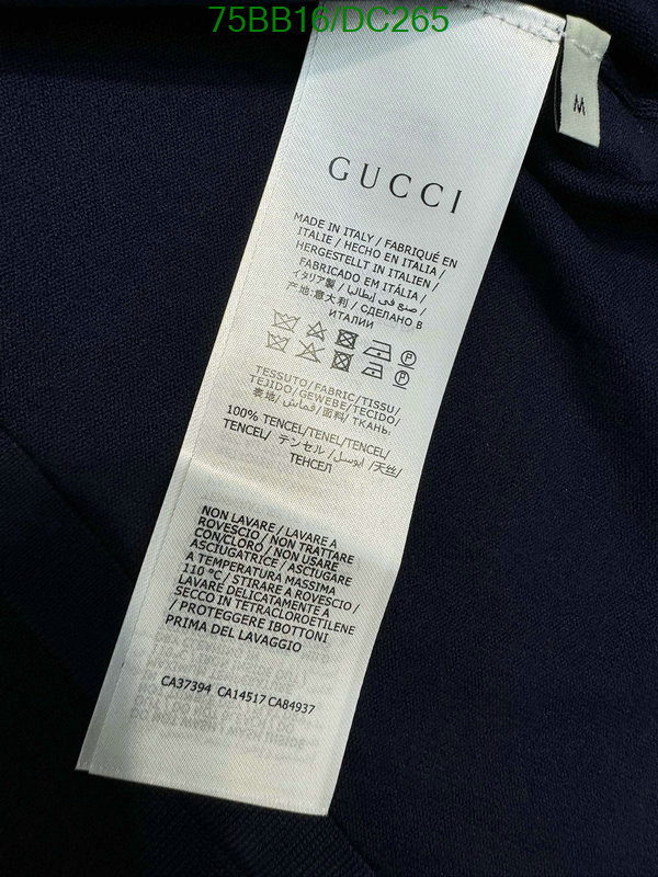 Gucci-Clothing Code: DC265 $: 75USD