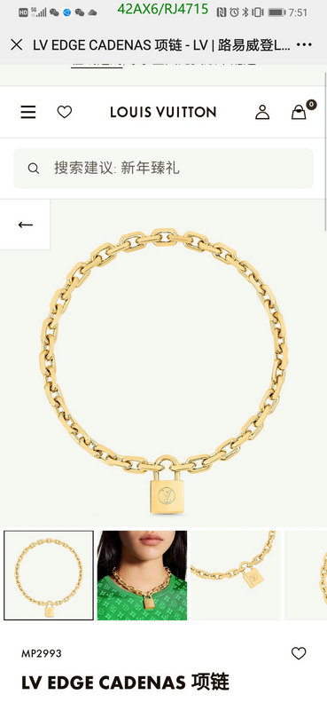 LV-Jewelry Code: RJ4715 $: 42USD