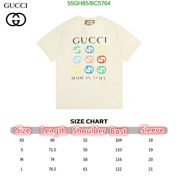 Gucci-Clothing Code: BC5764 $: 55USD