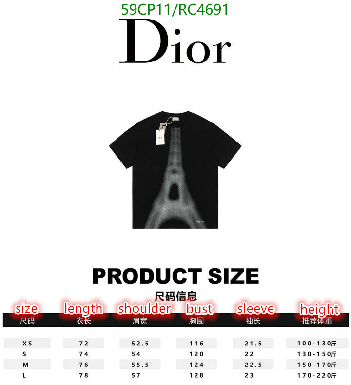 Dior-Clothing Code: RC4691 $: 59USD