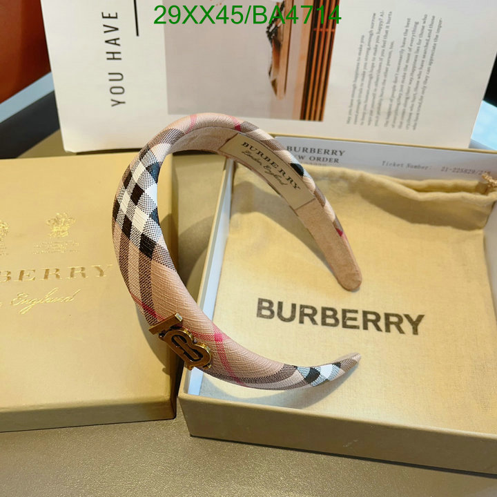 Burberry-Headband Code: BA4714 $: 29USD