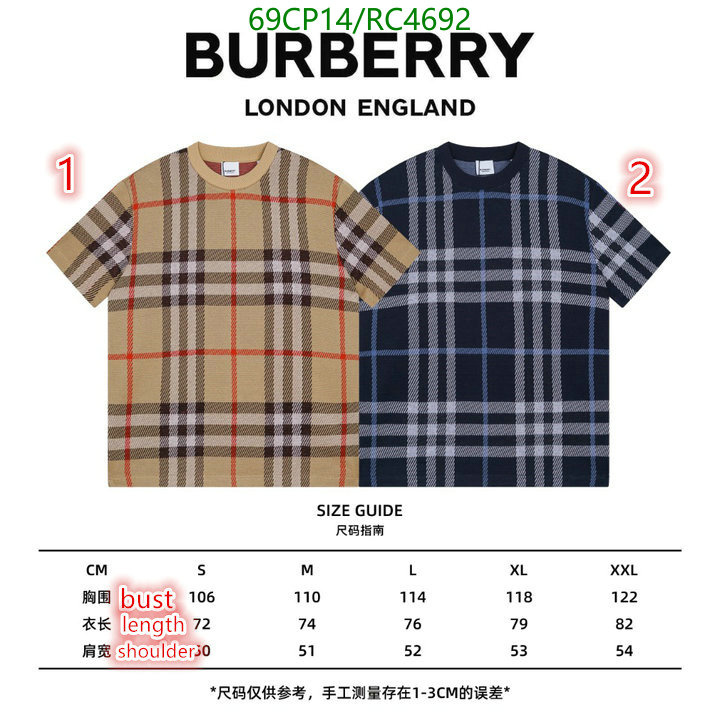 Burberry-Clothing Code: RC4692 $: 69USD