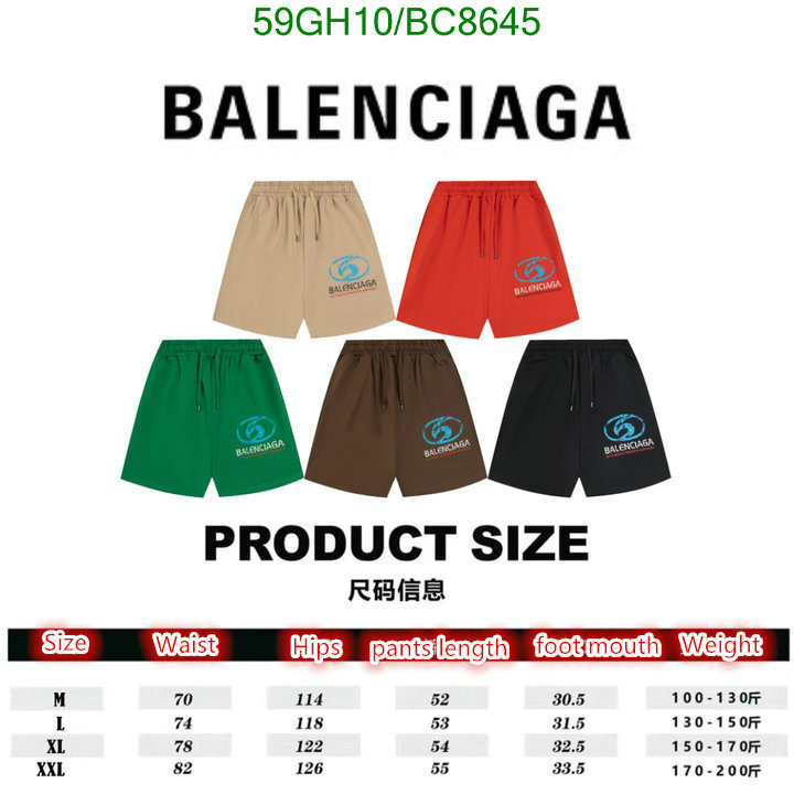 Balenciaga-Clothing Code: BC8645 $: 59USD