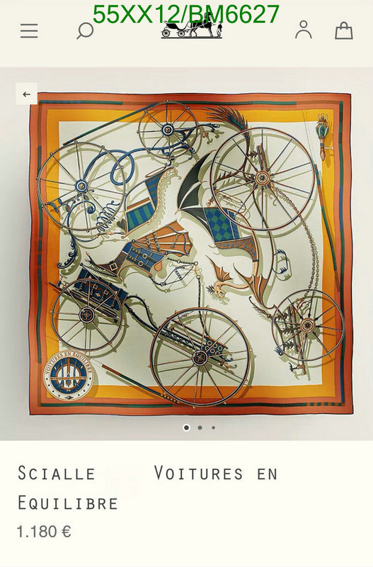 Hermes-Scarf Code: BM6627 $: 55USD