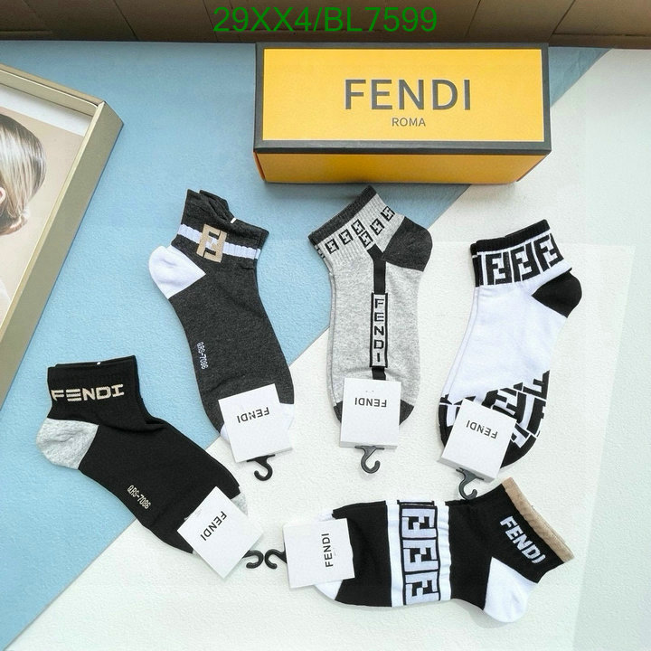 Fendi-Sock Code: BL7599 $: 29USD