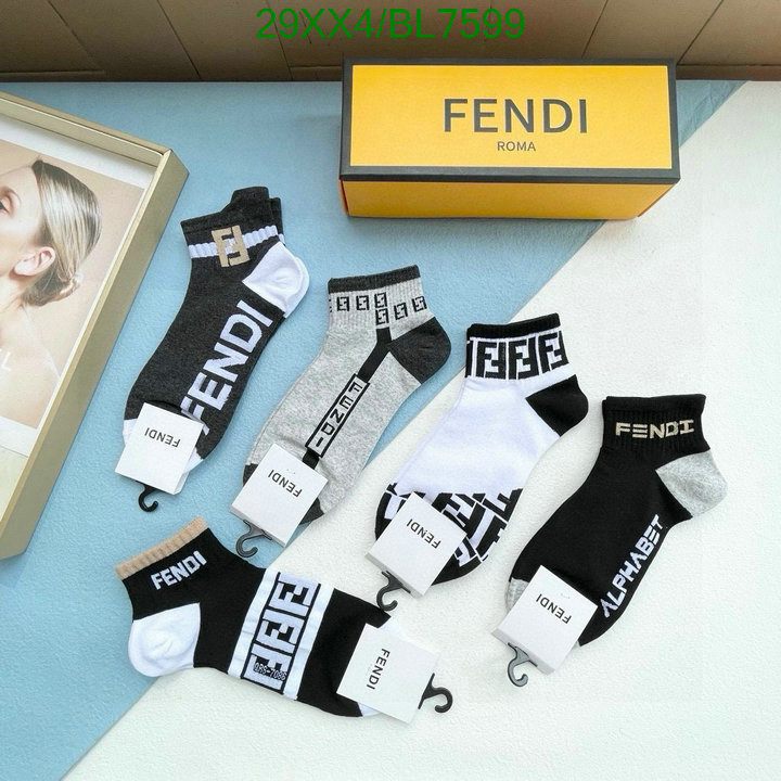 Fendi-Sock Code: BL7599 $: 29USD