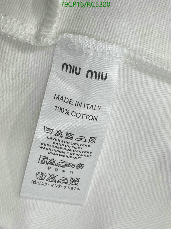 MIUMIU-Clothing Code: RC5320 $: 79USD
