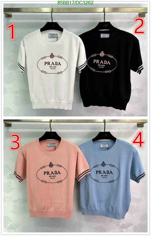 Prada-Clothing Code: DC3262 $: 85USD