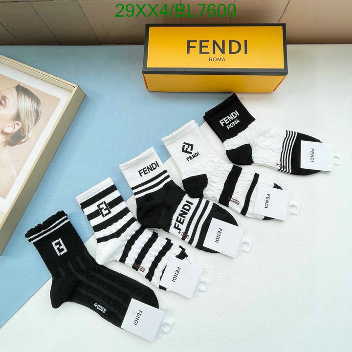 Fendi-Sock Code: BL7600 $: 29USD