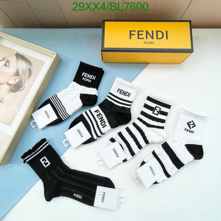 Fendi-Sock Code: BL7600 $: 29USD