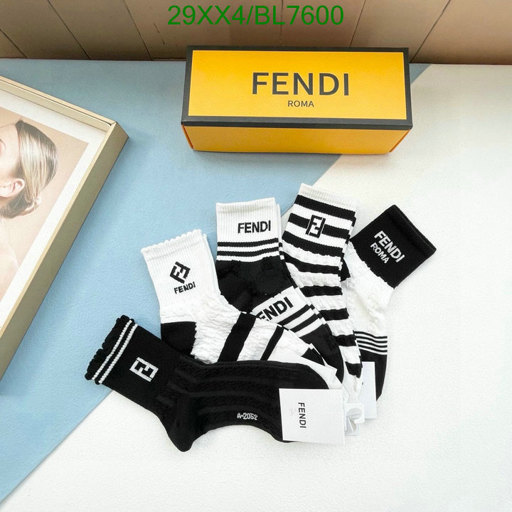 Fendi-Sock Code: BL7600 $: 29USD