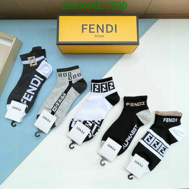 Fendi-Sock Code: BL7599 $: 29USD