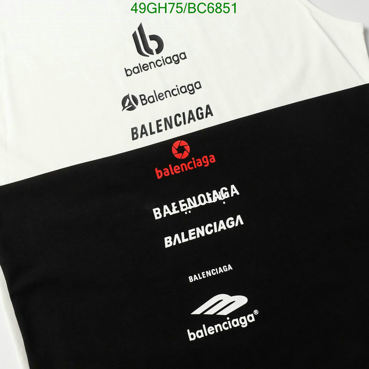 Balenciaga-Clothing Code: BC6851 $: 49USD