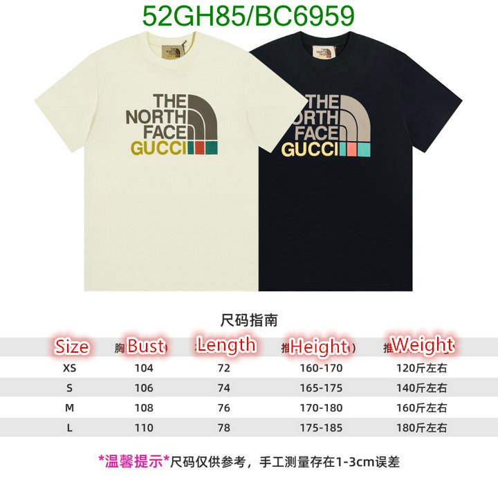 Gucci-Clothing Code: BC6959 $: 52USD
