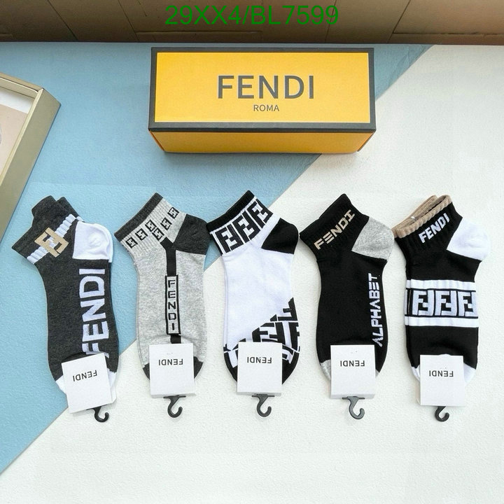 Fendi-Sock Code: BL7599 $: 29USD