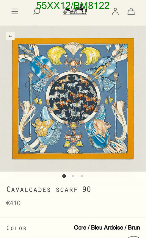 Hermes-Scarf Code: BM8122 $: 55USD