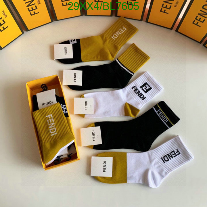 Fendi-Sock Code: BL7605 $: 29USD