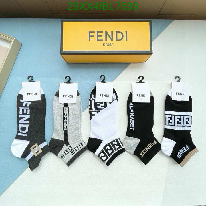 Fendi-Sock Code: BL7599 $: 29USD