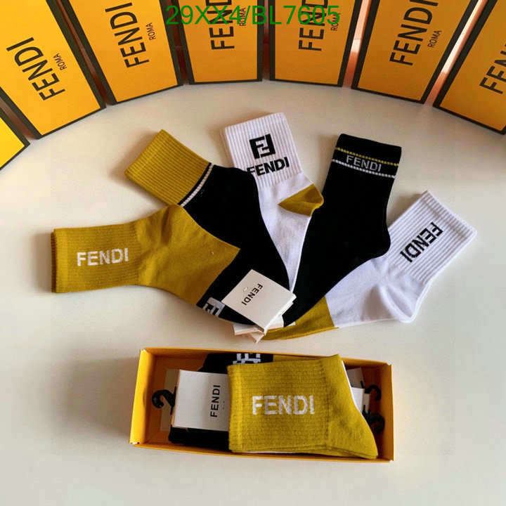 Fendi-Sock Code: BL7605 $: 29USD