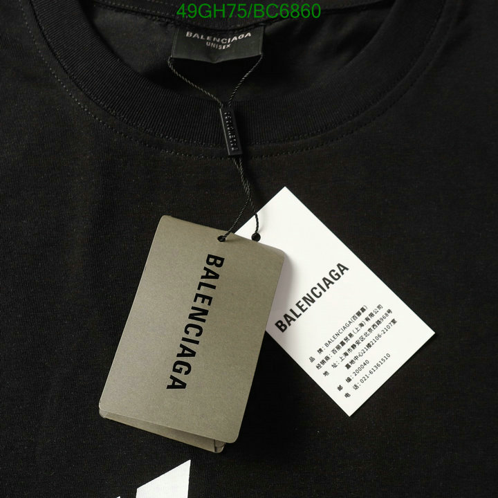 Balenciaga-Clothing Code: BC6860 $: 49USD