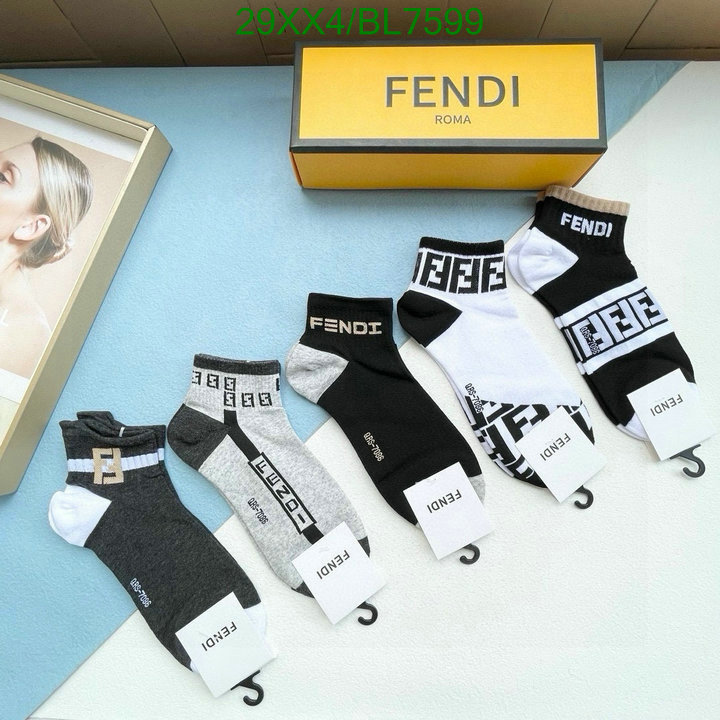 Fendi-Sock Code: BL7599 $: 29USD