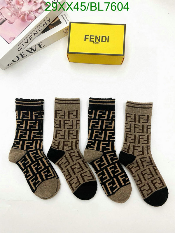 Fendi-Sock Code: BL7604 $: 29USD