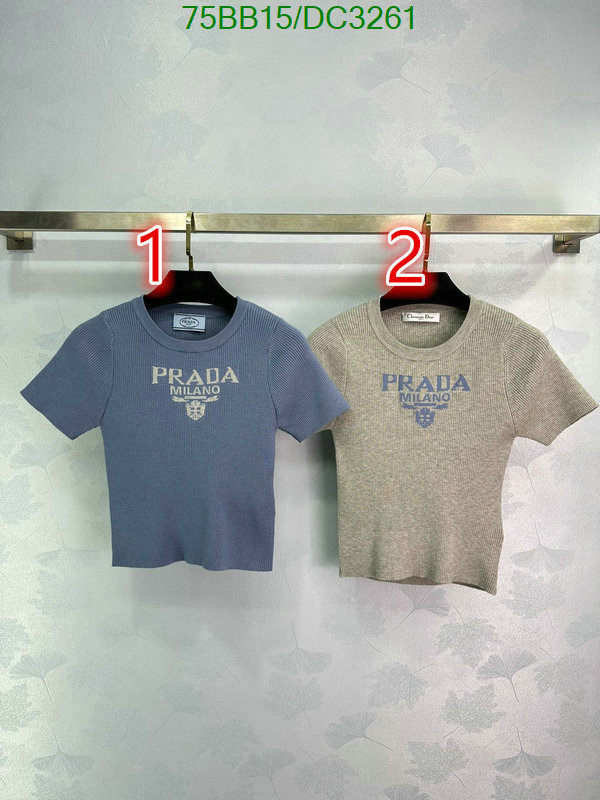 Prada-Clothing Code: DC3261 $: 75USD