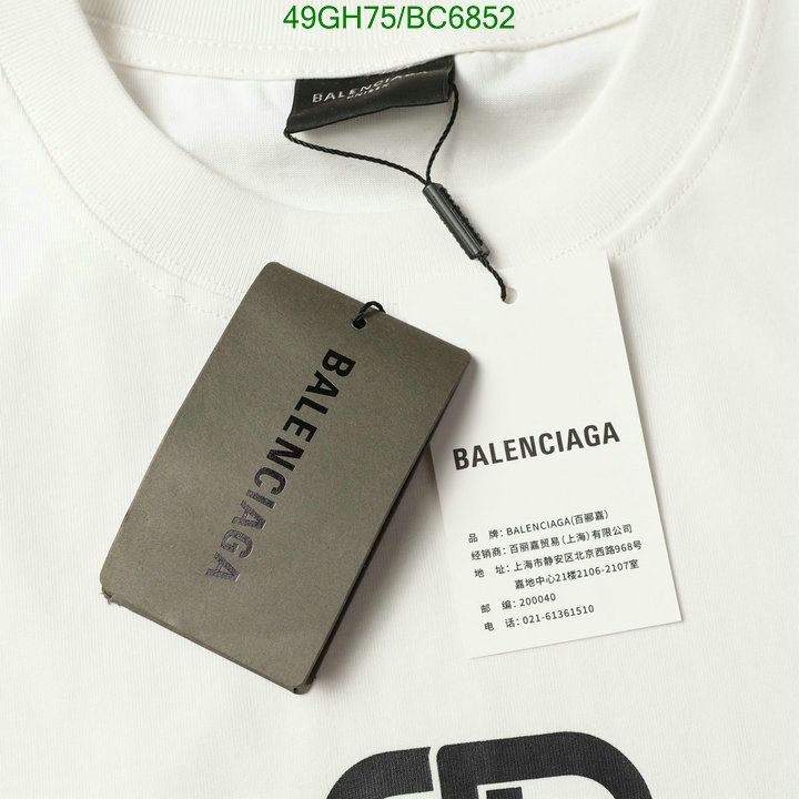 Balenciaga-Clothing Code: BC6852 $: 49USD