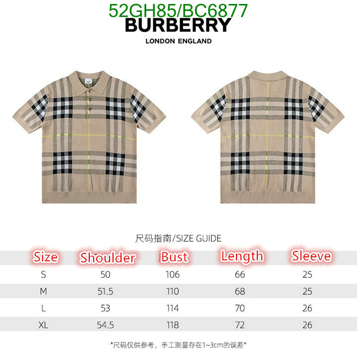 Burberry-Clothing Code: BC6877 $: 52USD