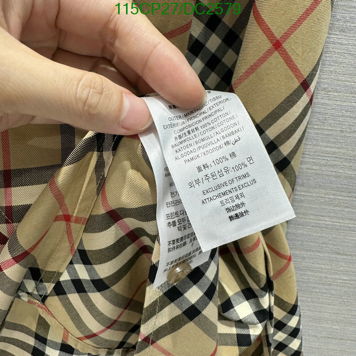 Burberry-Clothing Code: DC2579 $: 115USD