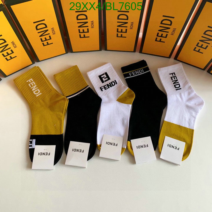 Fendi-Sock Code: BL7605 $: 29USD