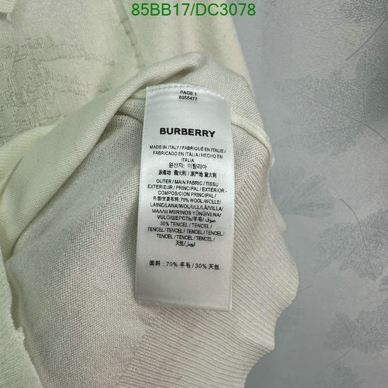 Burberry-Clothing Code: DC3078 $: 85USD