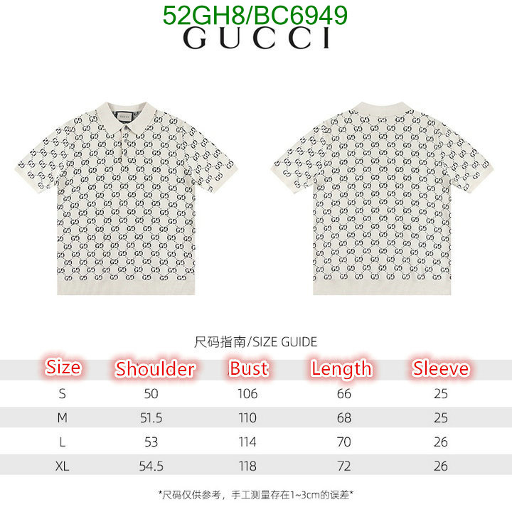 Gucci-Clothing Code: BC6949 $: 52USD