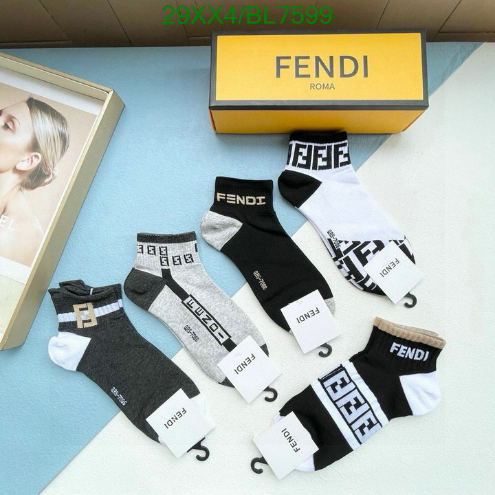 Fendi-Sock Code: BL7599 $: 29USD