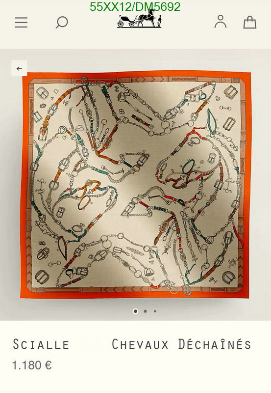 Hermes-Scarf Code: DM5692 $: 55USD