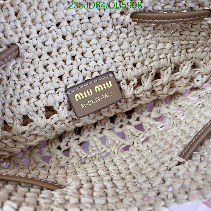 Miu Miu-Bag-Mirror Quality Code: DB5998 $: 235USD