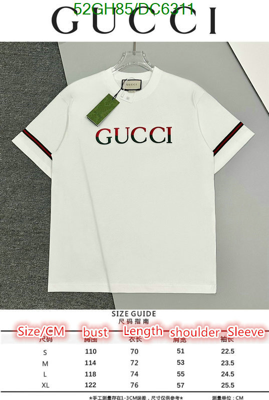 Gucci-Clothing Code: DC6311 $: 52USD