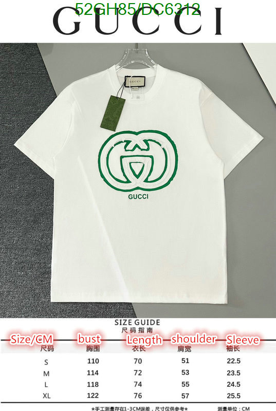 Gucci-Clothing Code: DC6312 $: 52USD