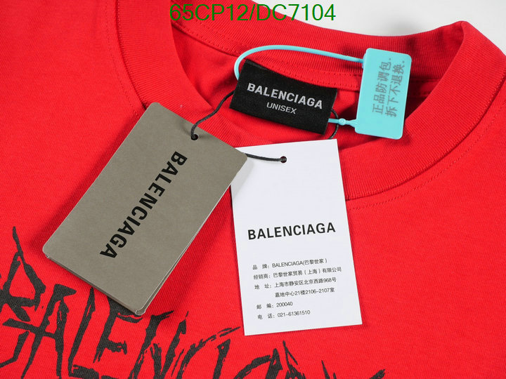 Balenciaga-Clothing Code: DC7104 $: 65USD