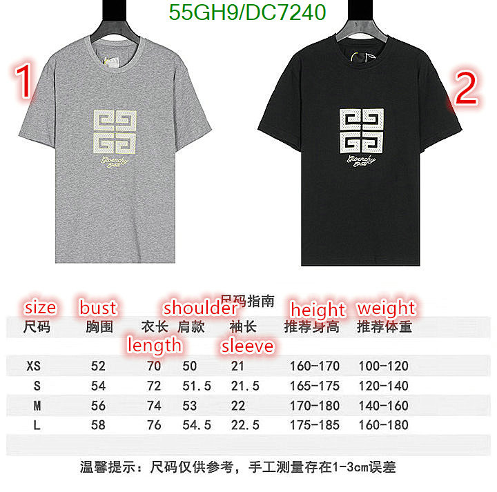 Givenchy-Clothing Code: DC7240 $: 55USD