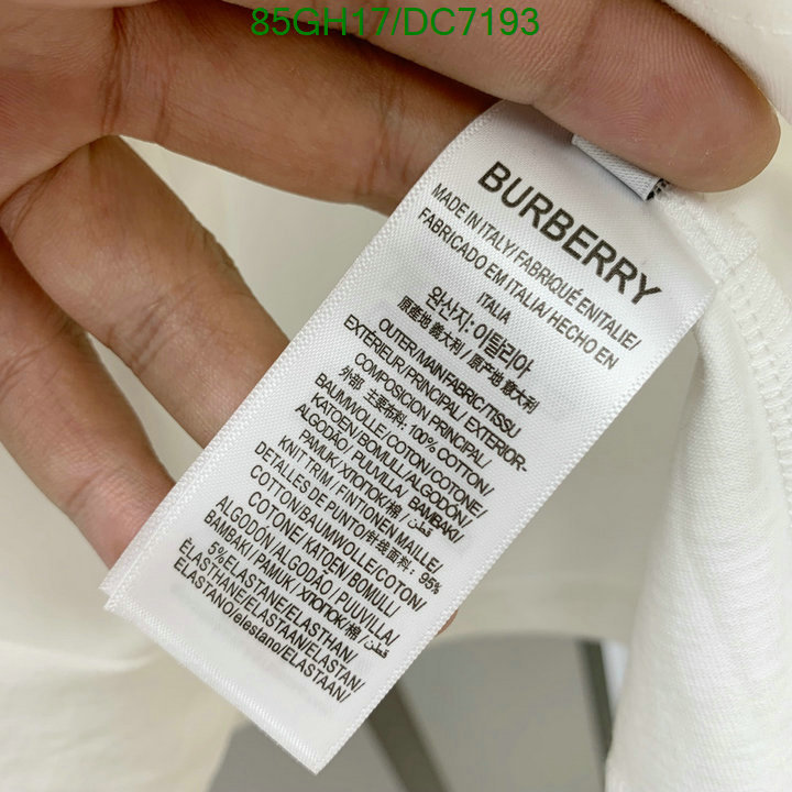 Burberry-Clothing Code: DC7193 $: 85USD