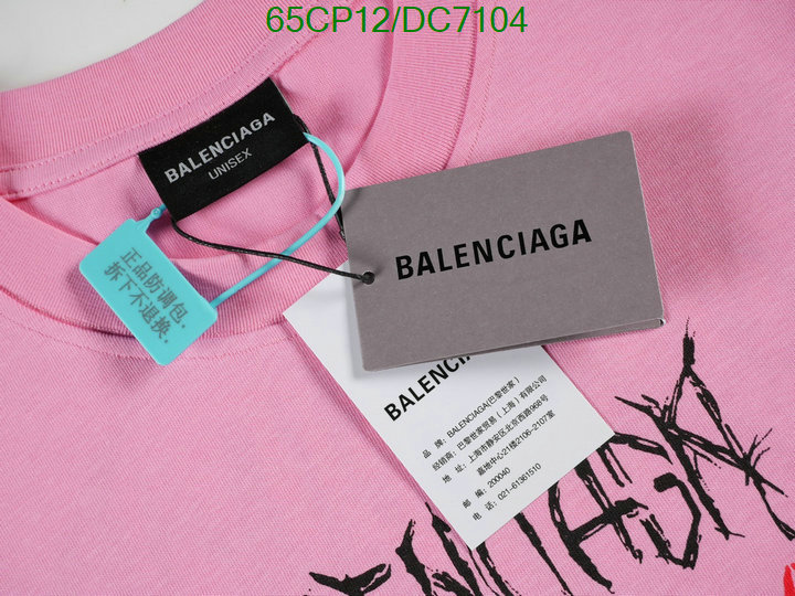 Balenciaga-Clothing Code: DC7104 $: 65USD