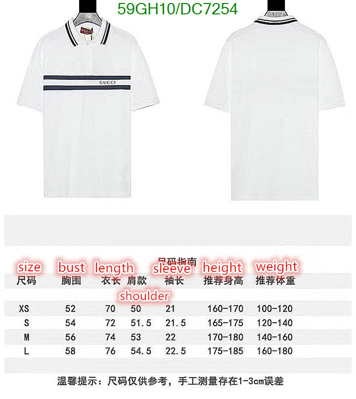 Gucci-Clothing Code: DC7254 $: 59USD