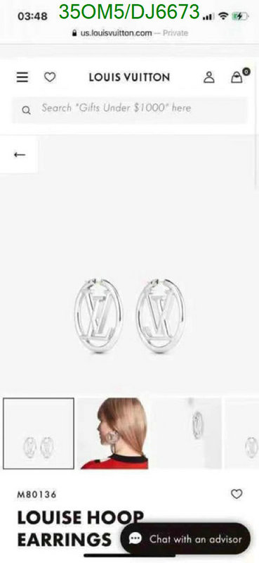 LV-Jewelry Code: DJ6673 $: 35USD