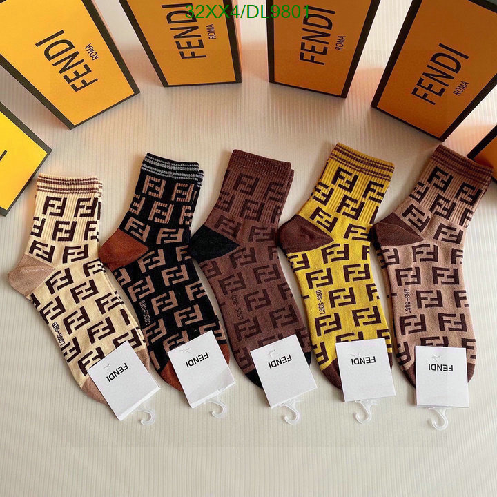 Fendi-Sock Code: DL9801 $: 32USD