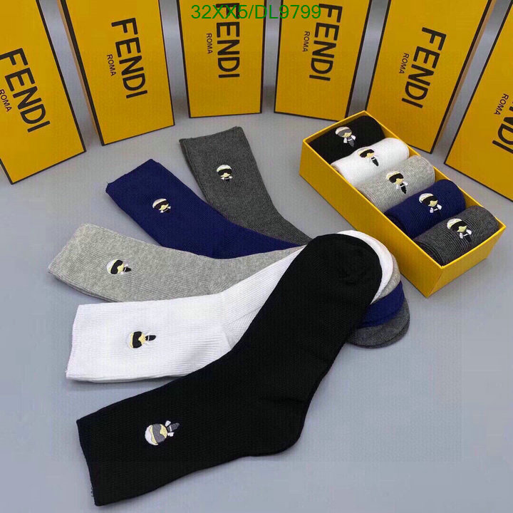 Fendi-Sock Code: DL9799 $: 32USD