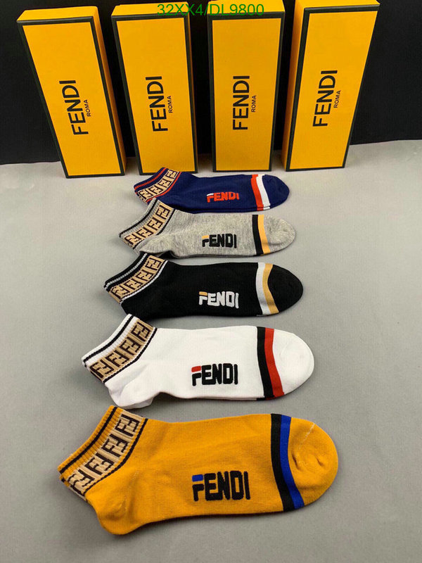 Fendi-Sock Code: DL9800 $: 32USD