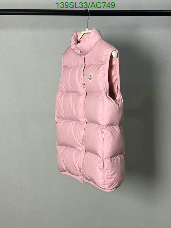 Moncler-Down jacket Women Code: AC749 $: 139USD