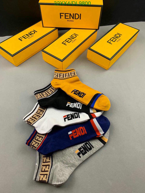 Fendi-Sock Code: DL9800 $: 32USD