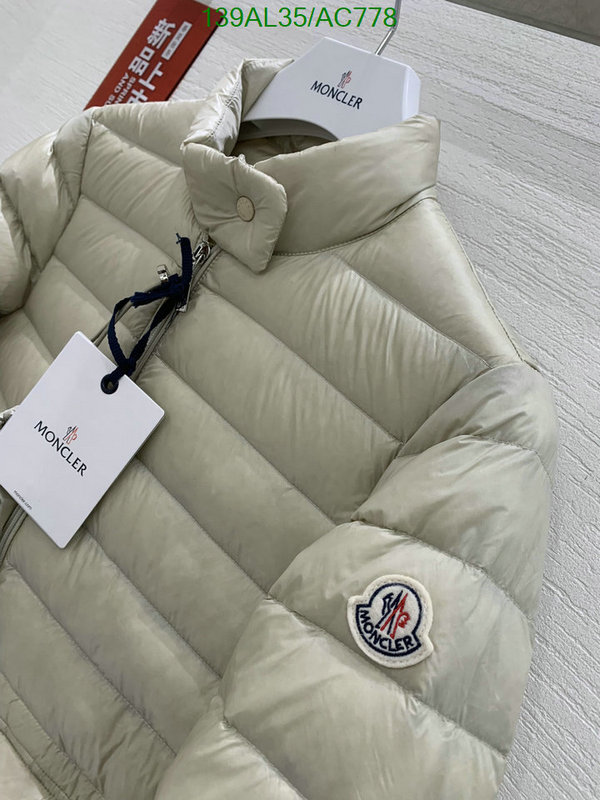 Moncler-Down jacket Women Code: AC778 $: 139USD